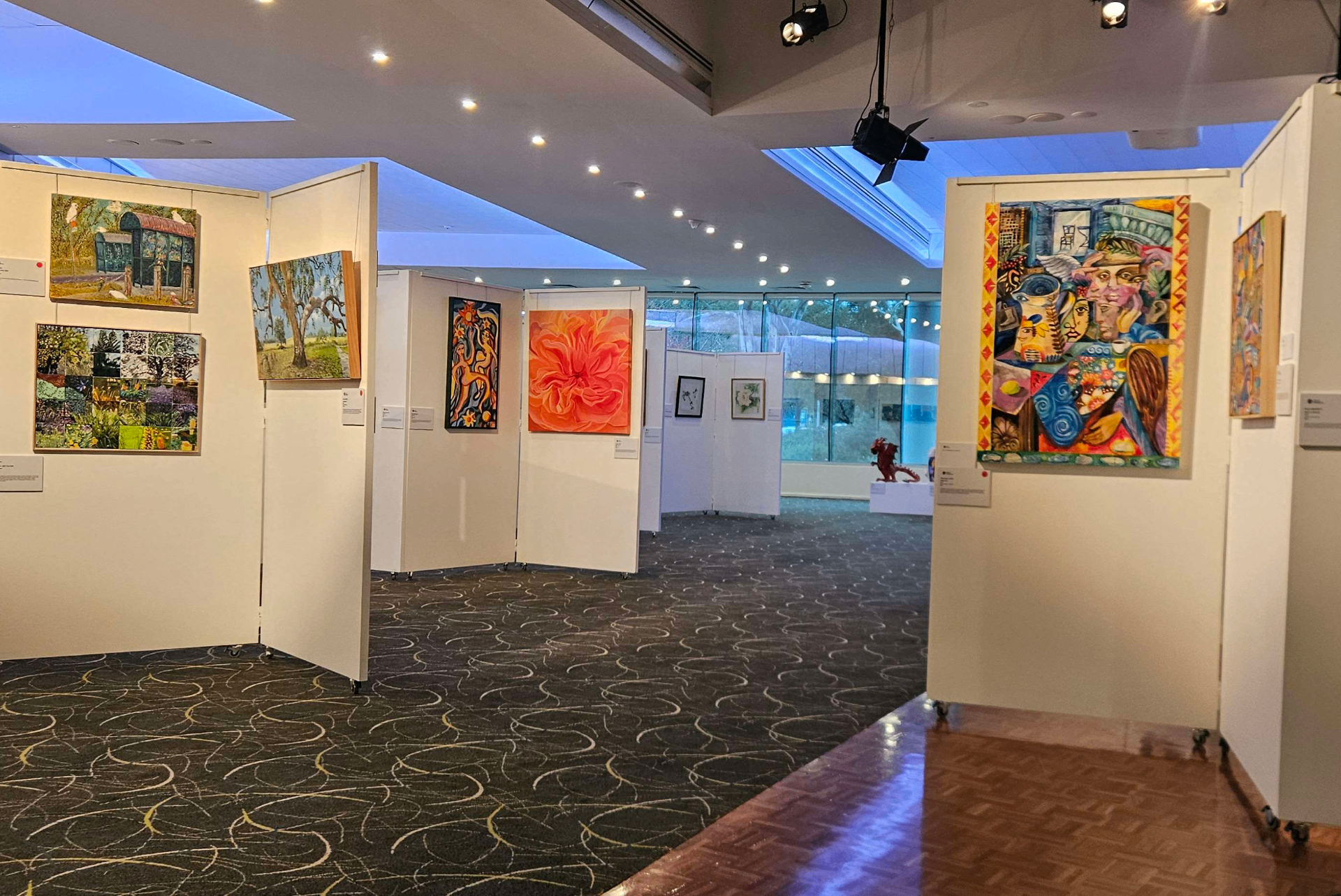 Belong Art Exhibition gallery view with artworks on display